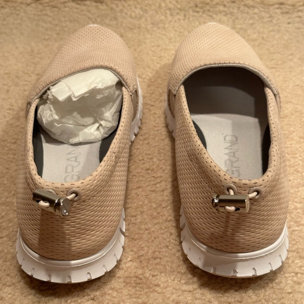 Cole Haan Women's Beige Slip-On Sneakers